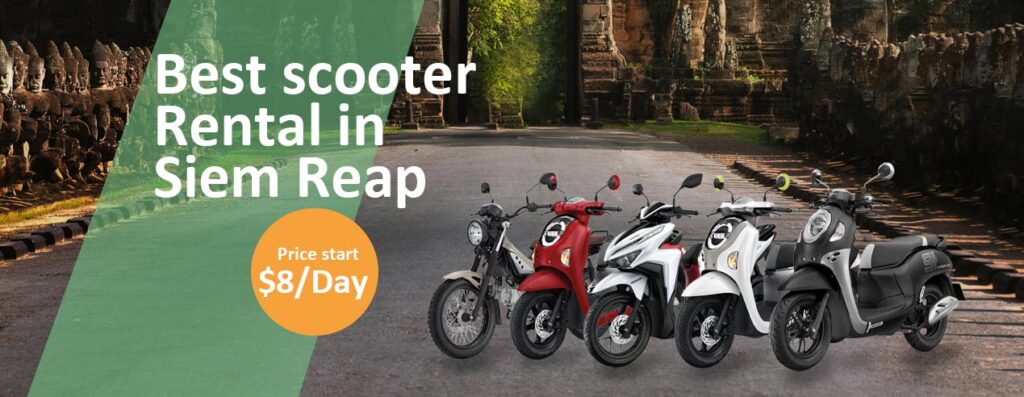 Scooter Rental in Siem Reap price from-$8 per day