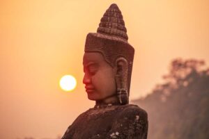 South Gate of Angkor Thom Sunset